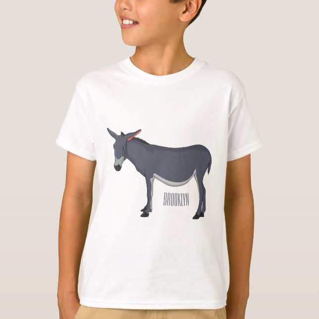 Camiseta Ilustração de desenho animado de Donkey (Frente)
