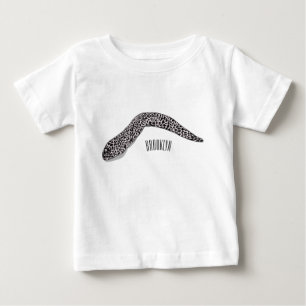 Camiseta Ilustração de desenho animado de enguia-de-moray
