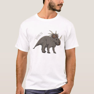Camiseta Ilustração de desenho animado de estiracossauro