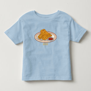 Camiseta Ilustração de desenho animado de frango desidratad