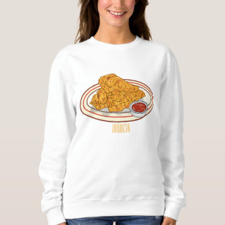 Camiseta Ilustração de desenho animado de frango desidratad