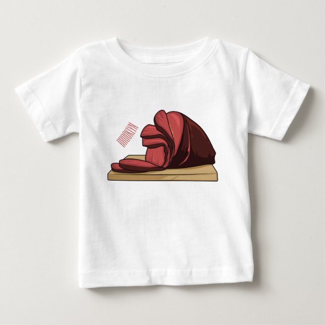 Camiseta Ilustração de desenho animado de Ham (Frente)