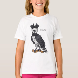 Camiseta Ilustração de desenho animado de Harpy eagle