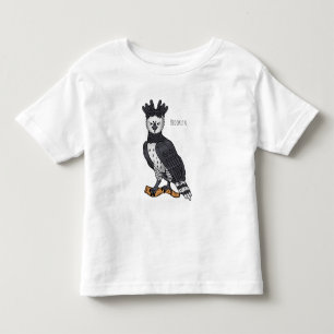 Camiseta Ilustração de desenho animado de Harpy eagle