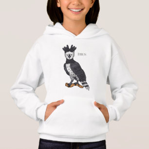 Camiseta Ilustração de desenho animado de Harpy eagle