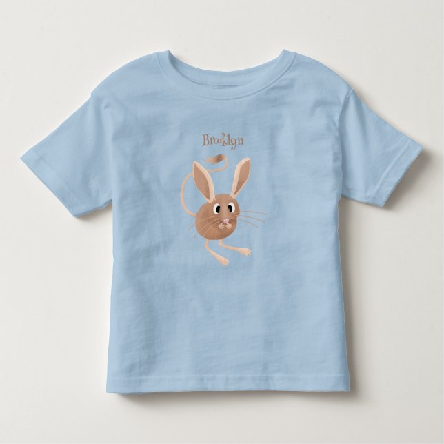 Camiseta Ilustração de desenho animado de jerboa, de orelha (Frente)