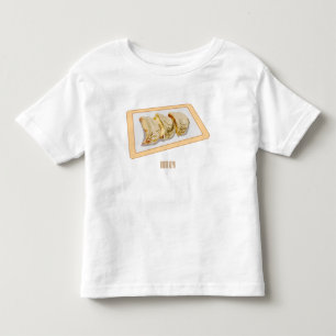 Camiseta Ilustração de desenho animado de Jiaozi / Chinês D