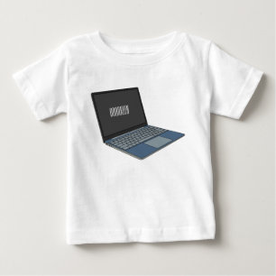 Camiseta ilustração de desenho animado de laptop