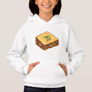 Camiseta Ilustração de desenho animado de Lasagna