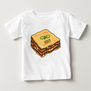 Camiseta Ilustração de desenho animado de Lasagna