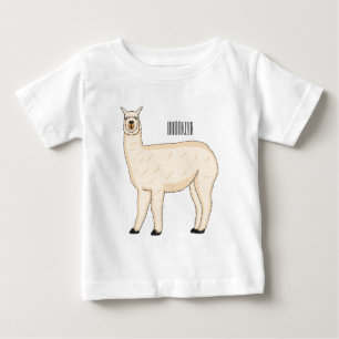 Camiseta Ilustração de desenho animado de Llama