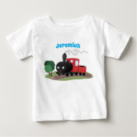 Ilustração de desenho animado de locomotiva de com