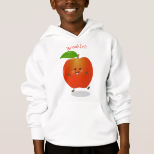 Camiseta Ilustração de desenho animado de maçã dançante