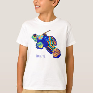 Camiseta Ilustração de desenho animado de mandarino