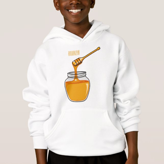 Camiseta Ilustração de desenho animado de mel (Frente)