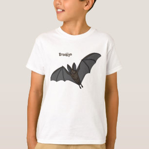Camiseta Ilustração de desenho animado de morcegos grande