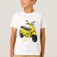 Ilustração de desenho animado de motocicleta