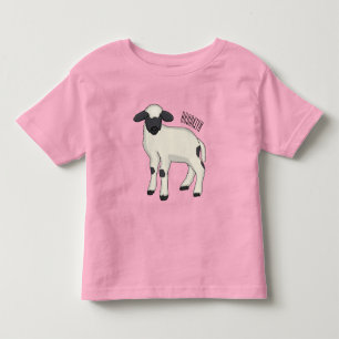 Camiseta ilustração de desenho animado de ovelha Valais Bla