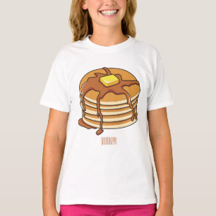 Camiseta Ilustração de desenho animado de Pancake