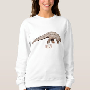 Camiseta Ilustração de desenho animado de Pangolin
