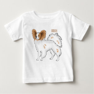 Camiseta Ilustração de desenho animado de Papillon