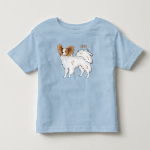 Camiseta Ilustração de desenho animado de Papillon