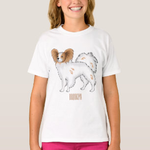 Camiseta Ilustração de desenho animado de Papillon