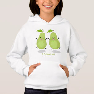 Camiseta Ilustração de desenho animado de par de pera-cúpul
