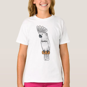Camiseta Ilustração de desenho animado de pássaro da catara