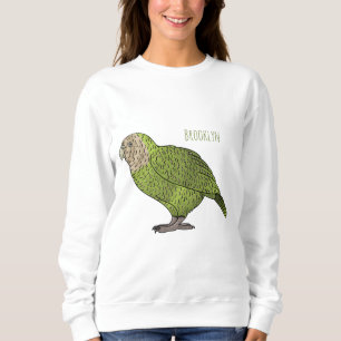 Camiseta Ilustração de desenho animado de pássaro Kakapo