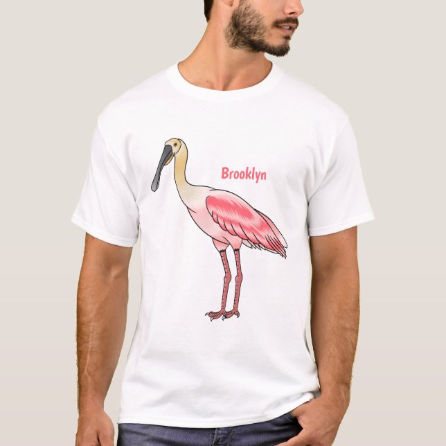 Camiseta Ilustração de desenho animado de pássaros (Frente)