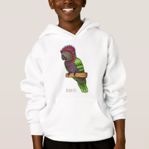 Camiseta Ilustração de desenho animado de pássaros-papagaio