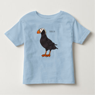 Camiseta Ilustração de desenho animado de pássaros puffin t