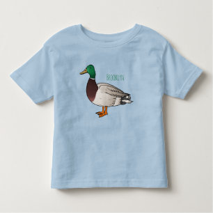 Camiseta Ilustração de desenho animado de pato-reais