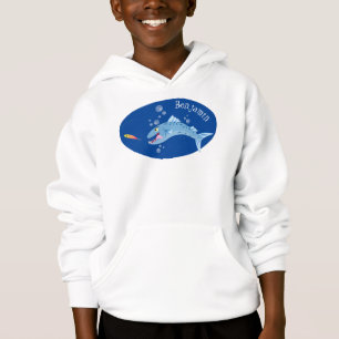 Camiseta Ilustração de desenho animado de peixe barracuda c