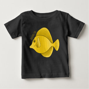 Camiseta Ilustração de desenho animado de peixe dançado ama