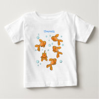 Ilustração de desenho animado de peixe-dourado-lar