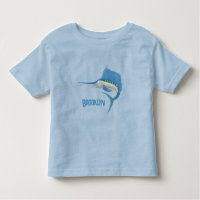 Ilustração de desenho animado de peixe-espada