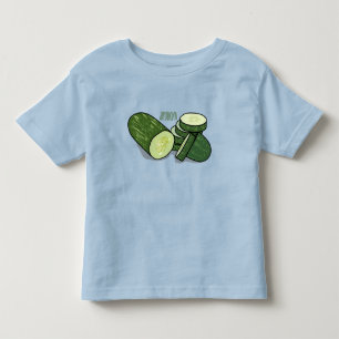 Camiseta Ilustração de desenho animado de pepino