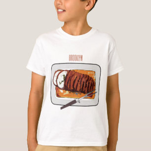 Camiseta Ilustração de desenho animado de peru-bravo