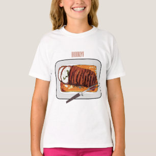Camiseta Ilustração de desenho animado de peru-bravo