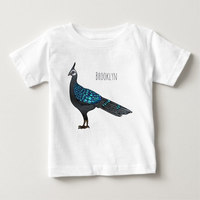 Camiseta Ilustração de desenho animado de pheasant pheasant (Frente)