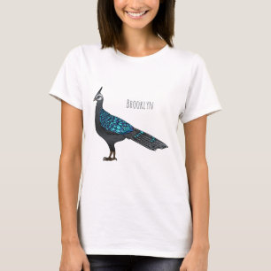 Camiseta Ilustração de desenho animado de pheasant pheasant
