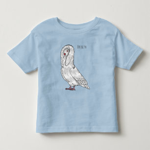 Camiseta Ilustração de desenho animado de pombo-jacobino