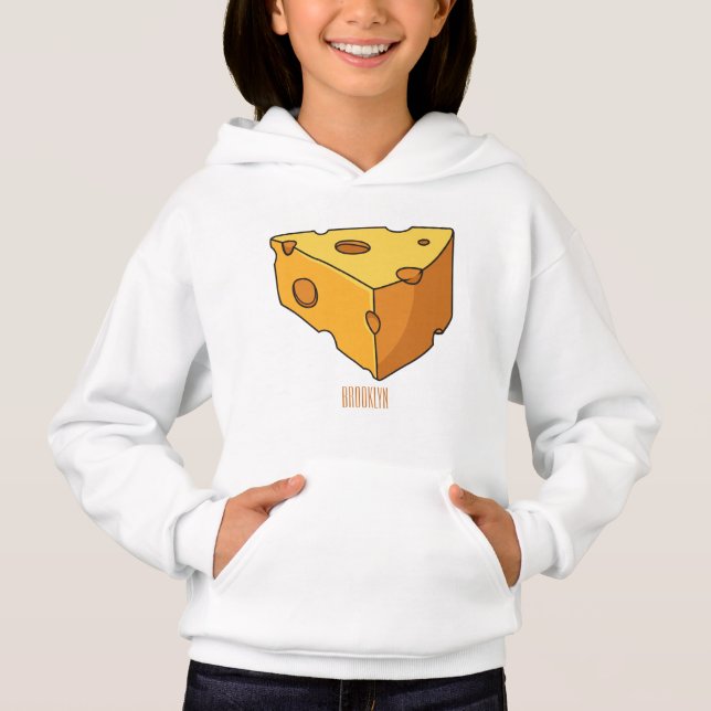 Camiseta Ilustração de desenho animado de queijo (Frente)