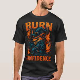 Camiseta Ilustração de desenho animado de raposa bruxa fero