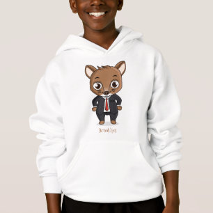 Camiseta Ilustração de desenho animado de rato bonito