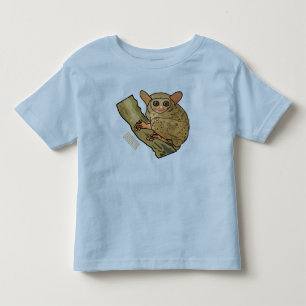 Camiseta Ilustração de desenho animado de Tarsier