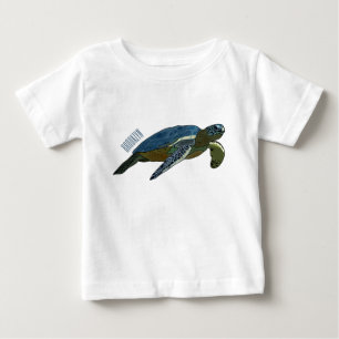 Camiseta Ilustração de desenho animado de tartaruga marinha