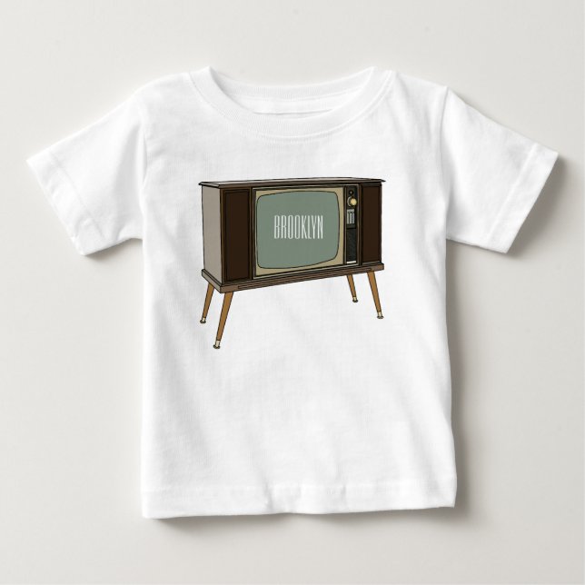 Camiseta Ilustração de desenho animado de televisão (Frente)